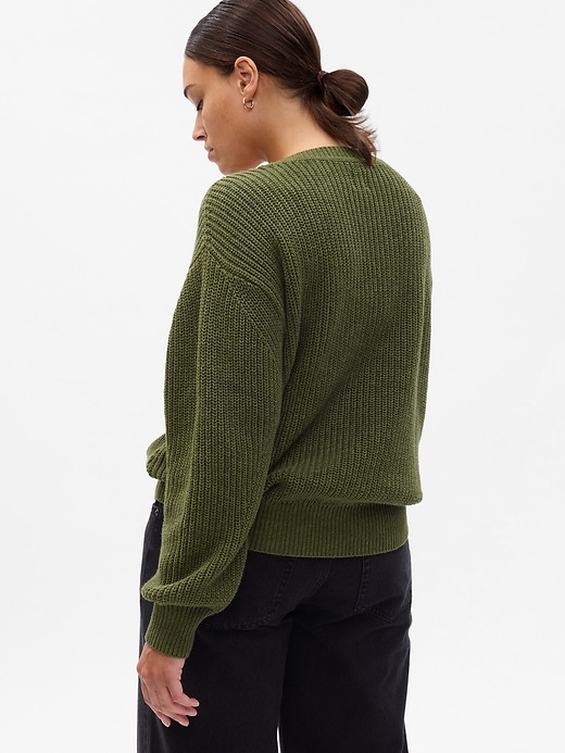 ShakerStitch Crewneck Sweater Gap