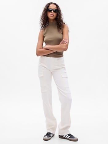 Mid Rise '90s Loose Cargo Jeans