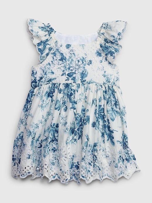 View large product image 1 of 3. Gap &#215 LoveShackFancy Baby Floral Eyelet Dress