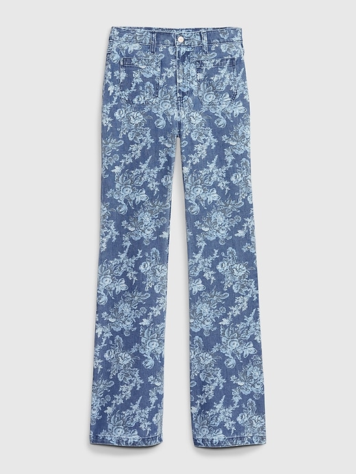 Gap × LoveShackFancy High Rise Floral ‘70s Flare Jeans | Gap