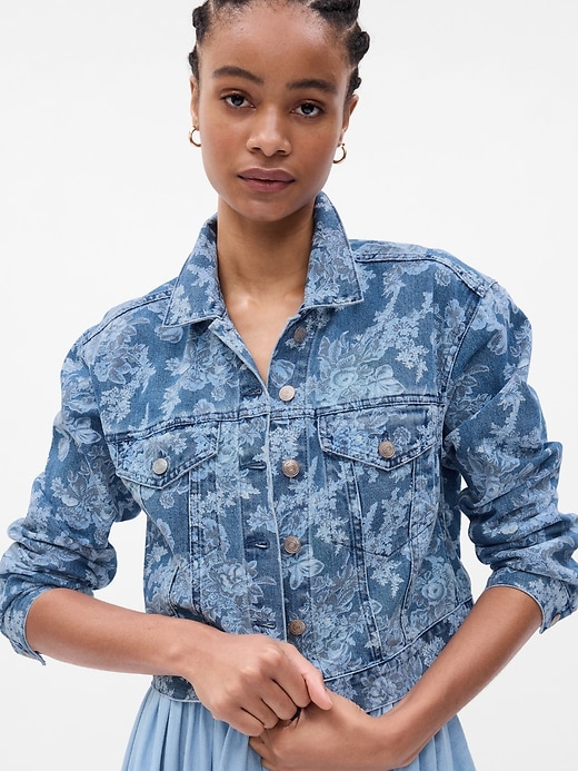 Gap ラブシャックファンシー フローラル アイコンデニムジャケット　XXS Gap × LoveShackFancy Floral Icon Denim Jacket | Gap