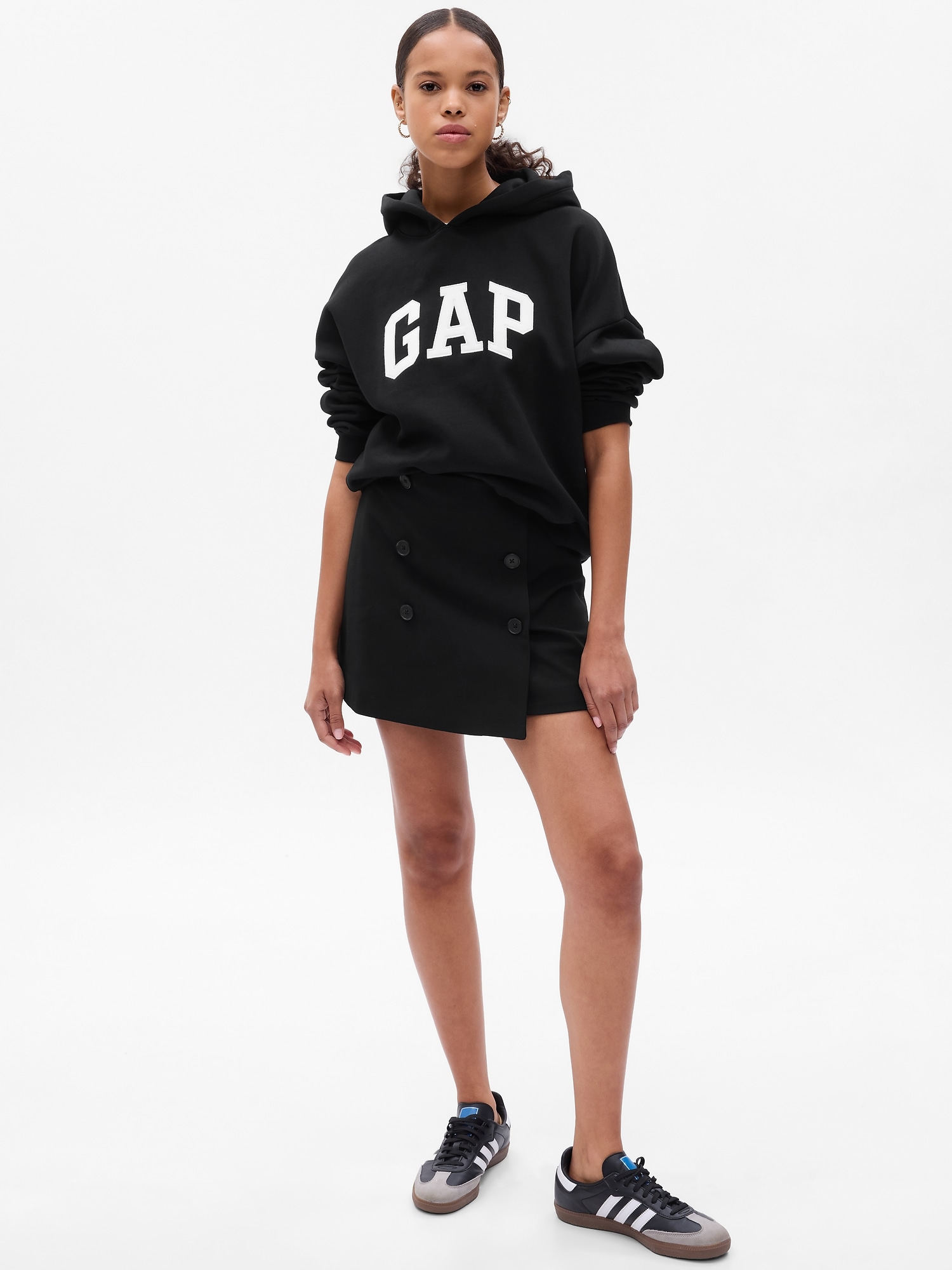 Gap Button-Front Mini Skirt