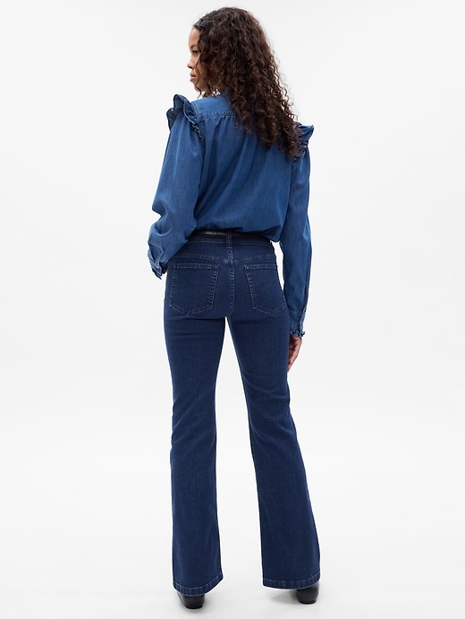 Image number 2 showing, Low Rise '70s Flare Jeans