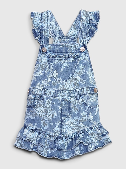gap loveshackfancy denim dress Gap