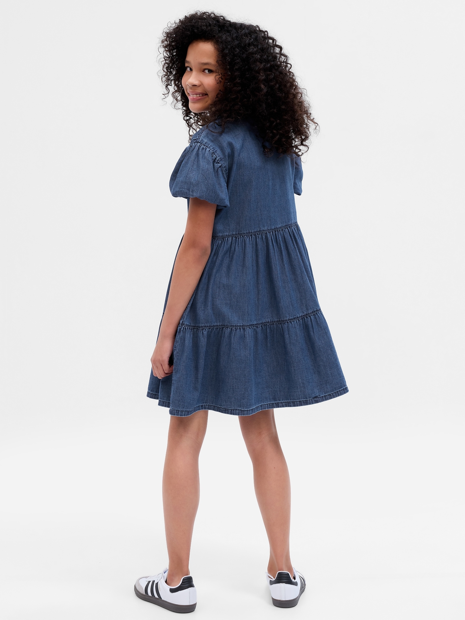 Kids Tiered Denim Dress | Gap