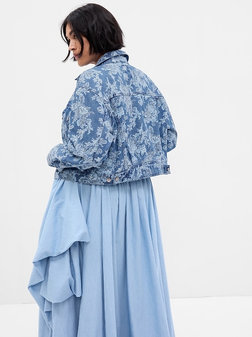 Gap × LoveShackFancy Floral Icon Denim Jacket | Gap