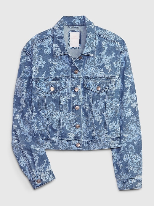 Gap × LoveShackFancy Floral Icon Denim Jacket | Gap