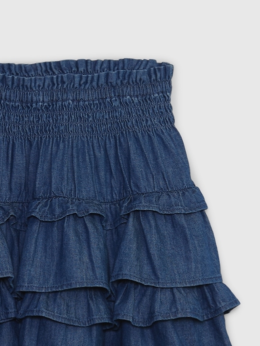 Gap × LoveShackFancy Kids Denim Flippy Skirt | Gap