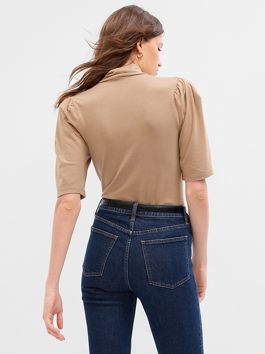 Image number 2 showing, Featherweight Puff Sleeve Rib T-Shirt