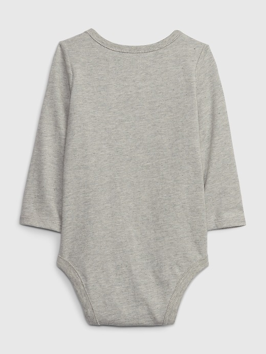 2 of 8 showing, with the color grey dad of product Baby First Favorites Organic Cotton Bodysuit
