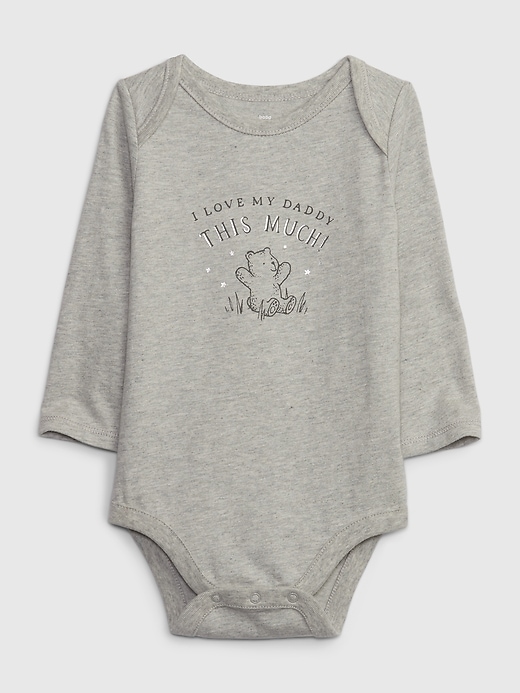1 of 8 showing, with the color grey dad of product Baby First Favorites Organic Cotton Bodysuit