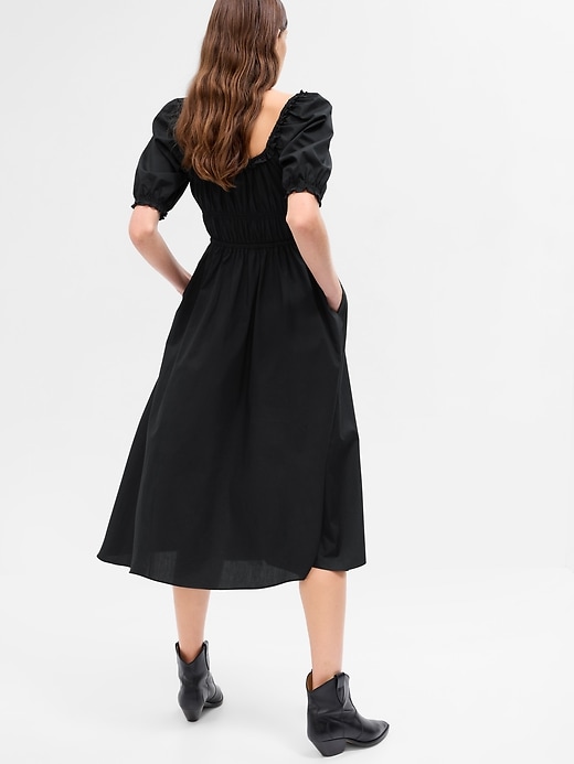 Image number 2 showing, Puff Sleeve Midi Dress