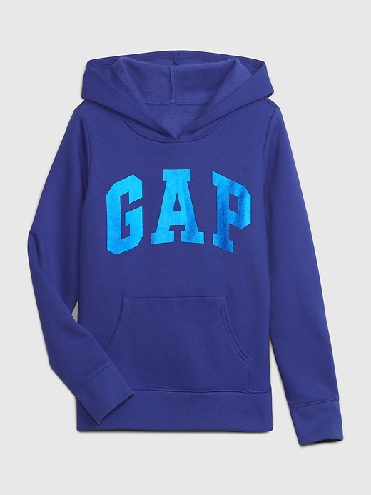 Kids Metallic Arch Logo Hoodie | Gap
