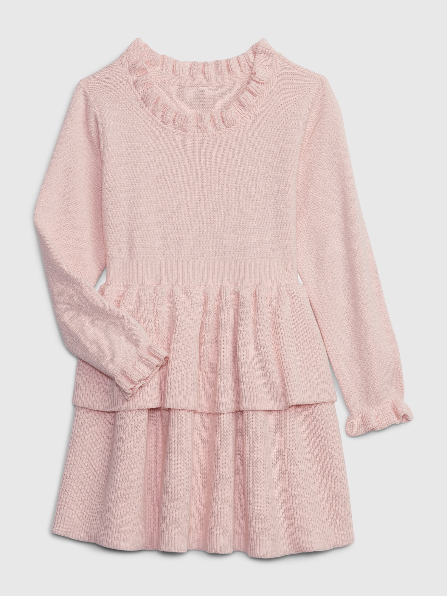 Toddler Ruffle Tiered Sweater Dress