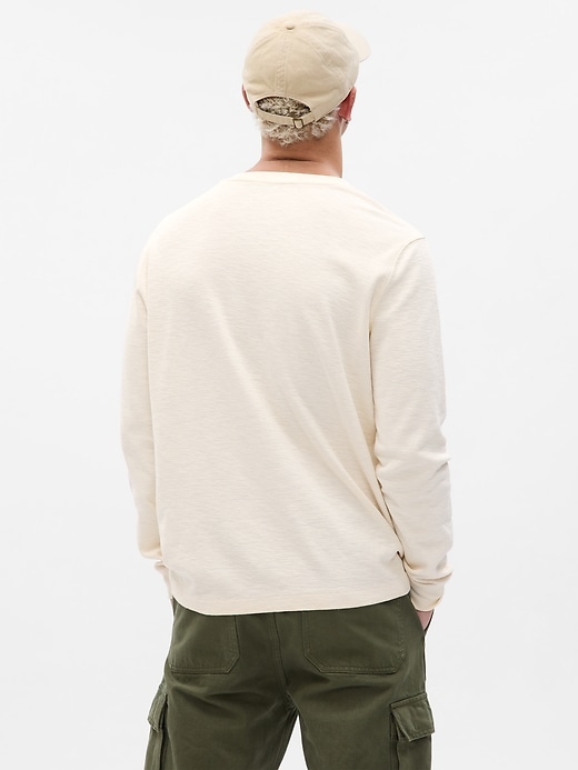 2 of 8 showing, with the color ivory frost of product Henley T-Shirt