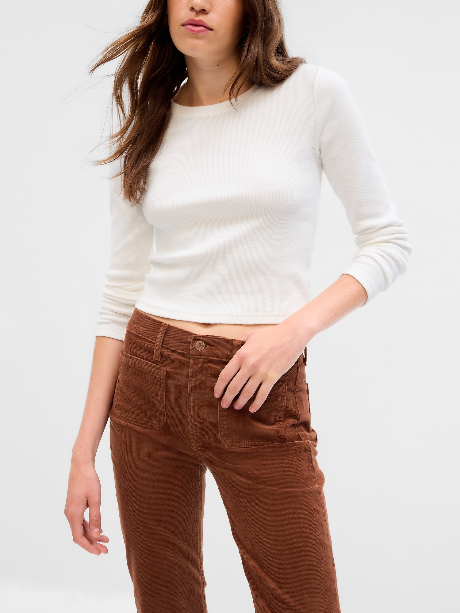 Gap High Rise Corduroy '70s Flare Pants