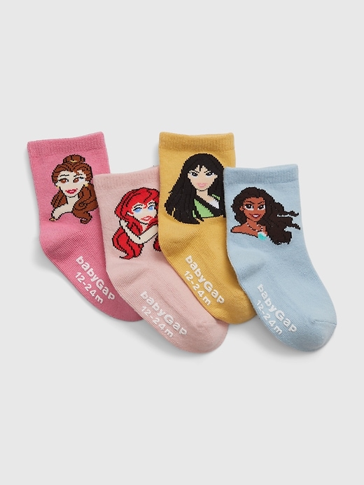 View large product image 1 of 1. babyGap &#124 Disney Princess Crew Socks (4-Pack)