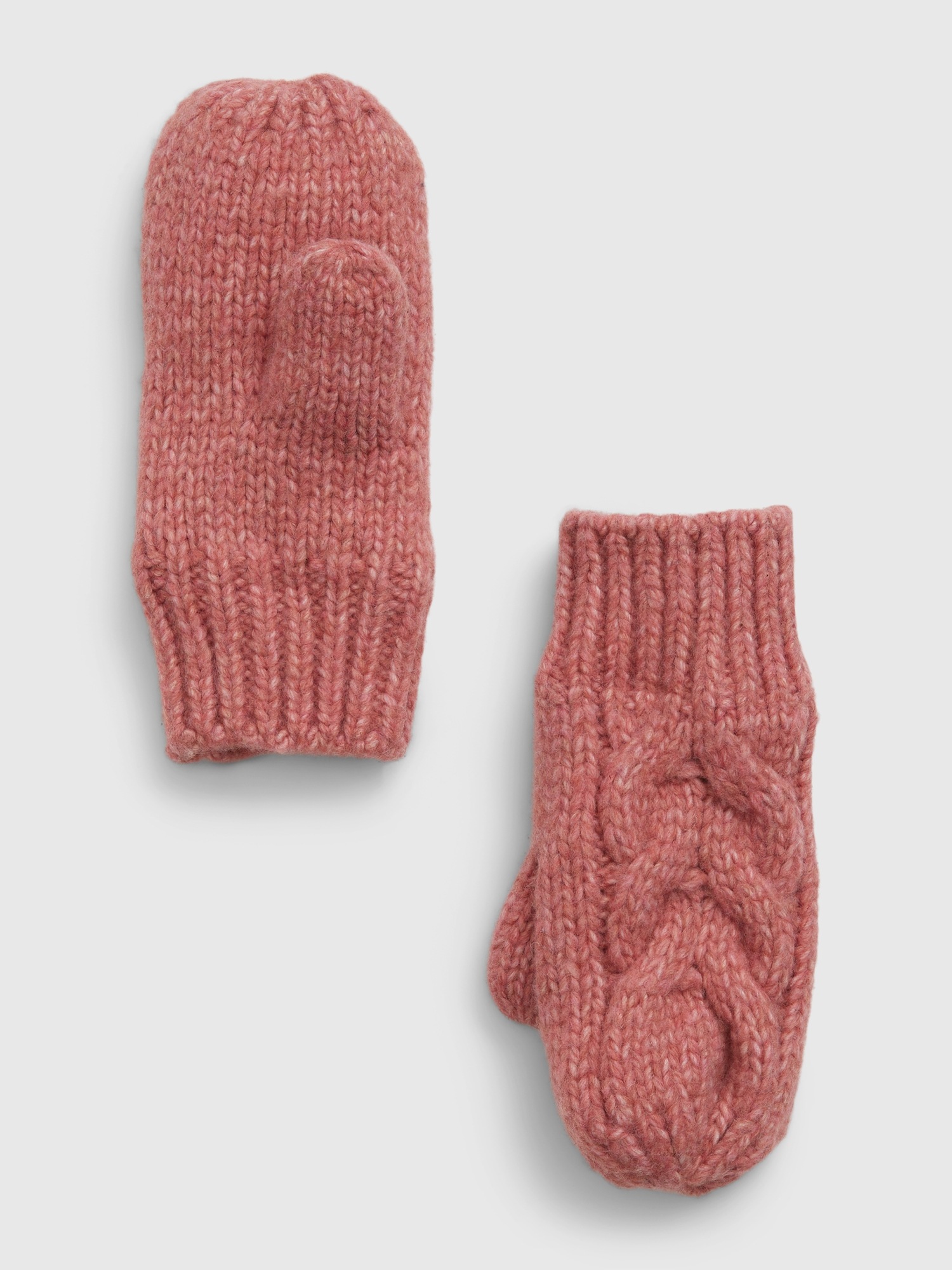 Toddler Recycled CableKnit Mittens Gap