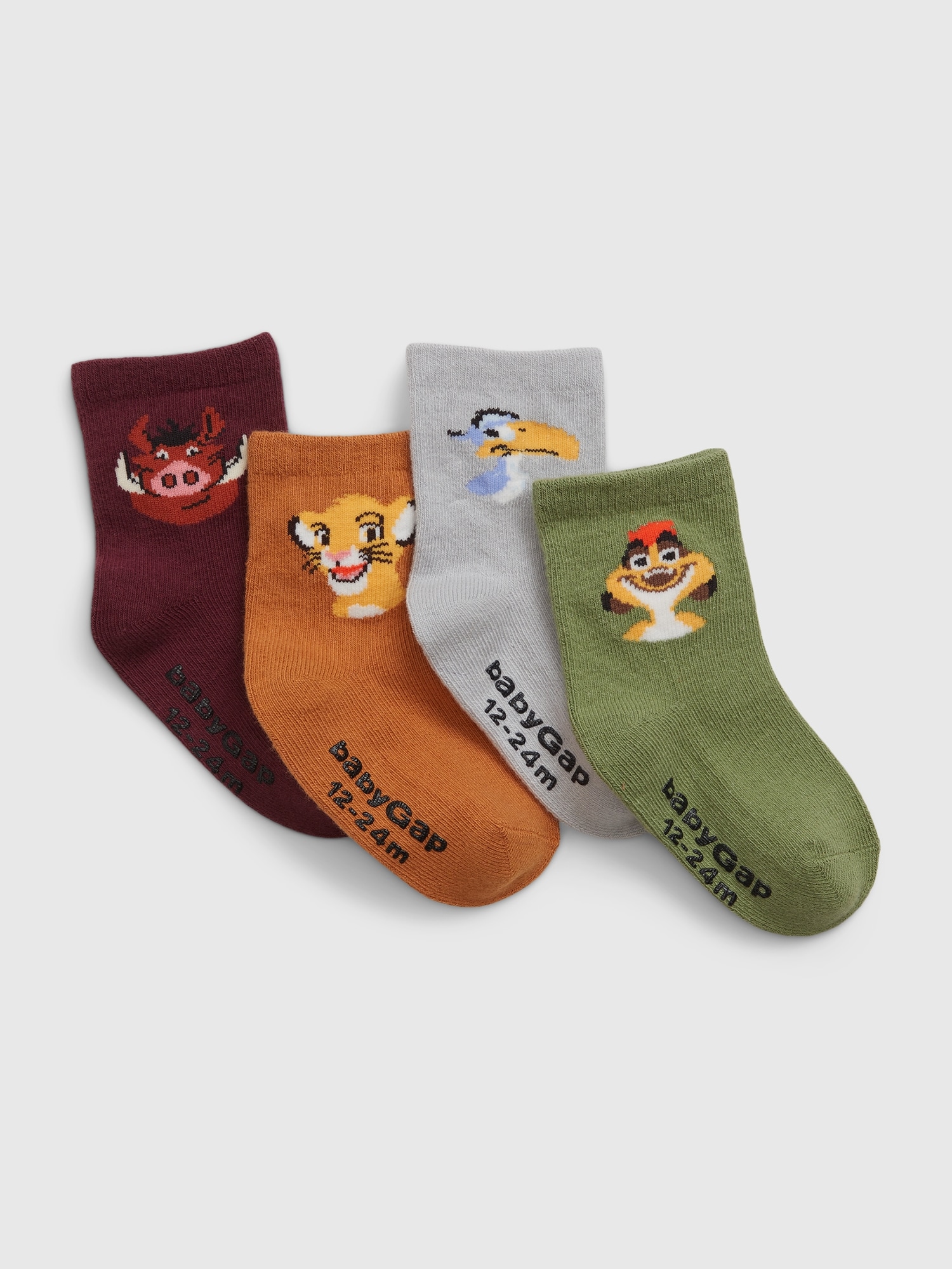 babyGap Disney Lion King Crew Socks (4Pack) Gap