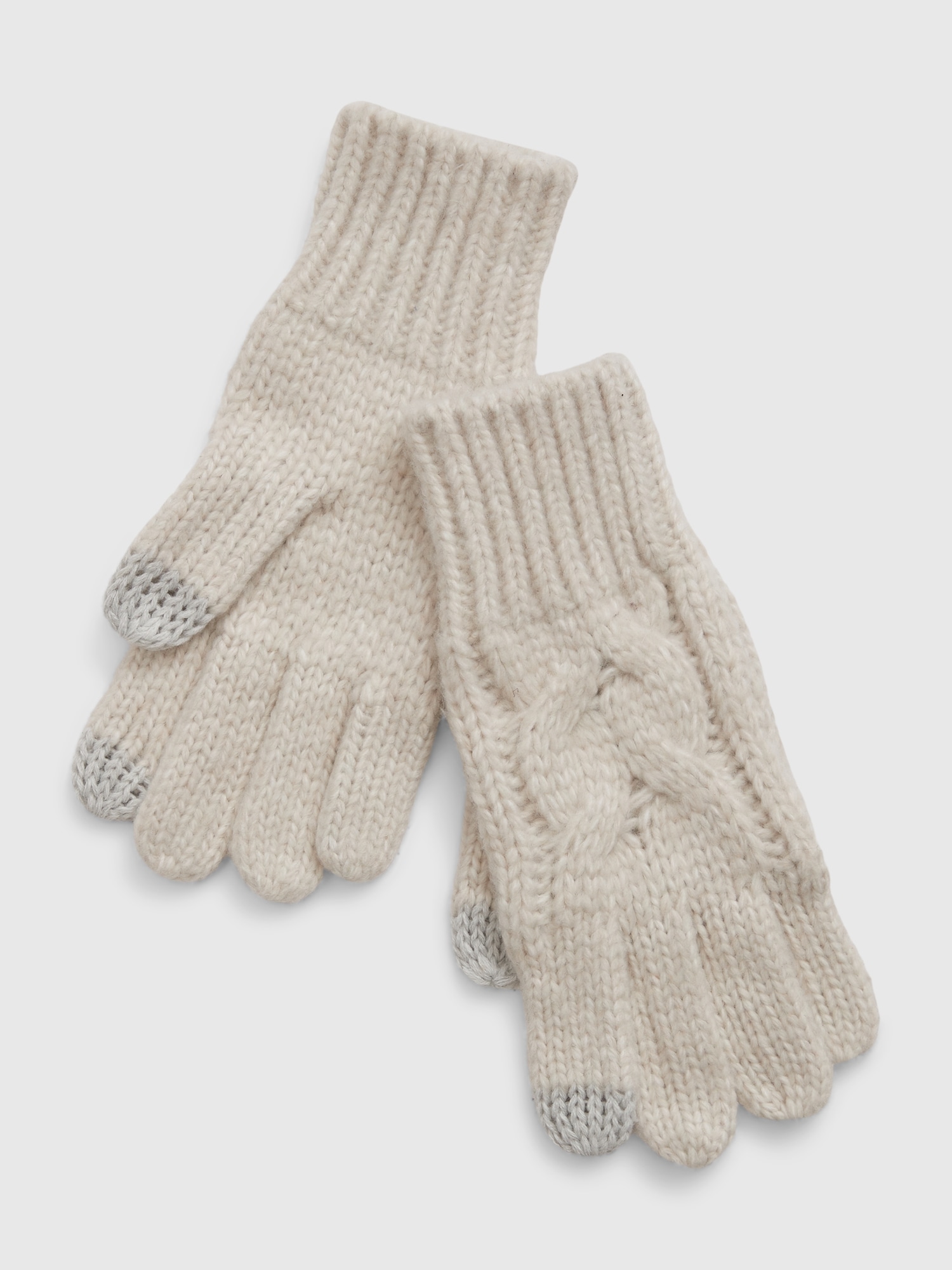 Kids Recycled Cable-Knit Gloves