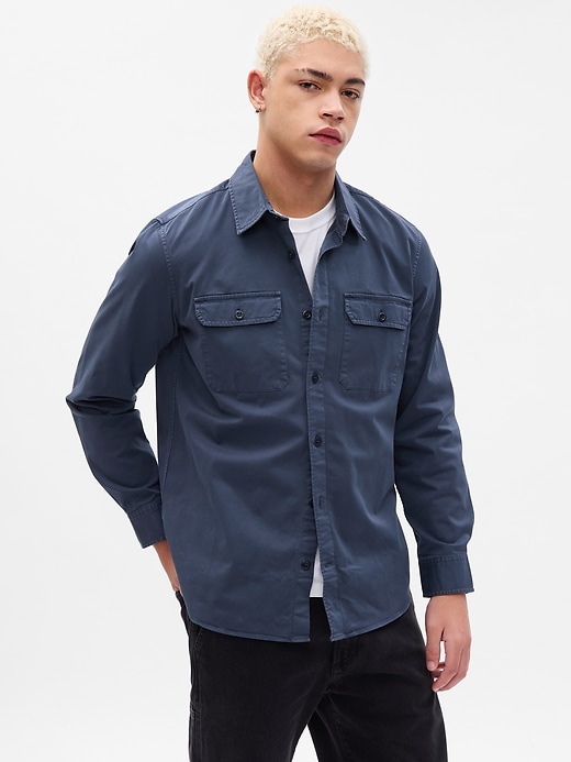 Image number 5 showing, Twill Utility Shirt