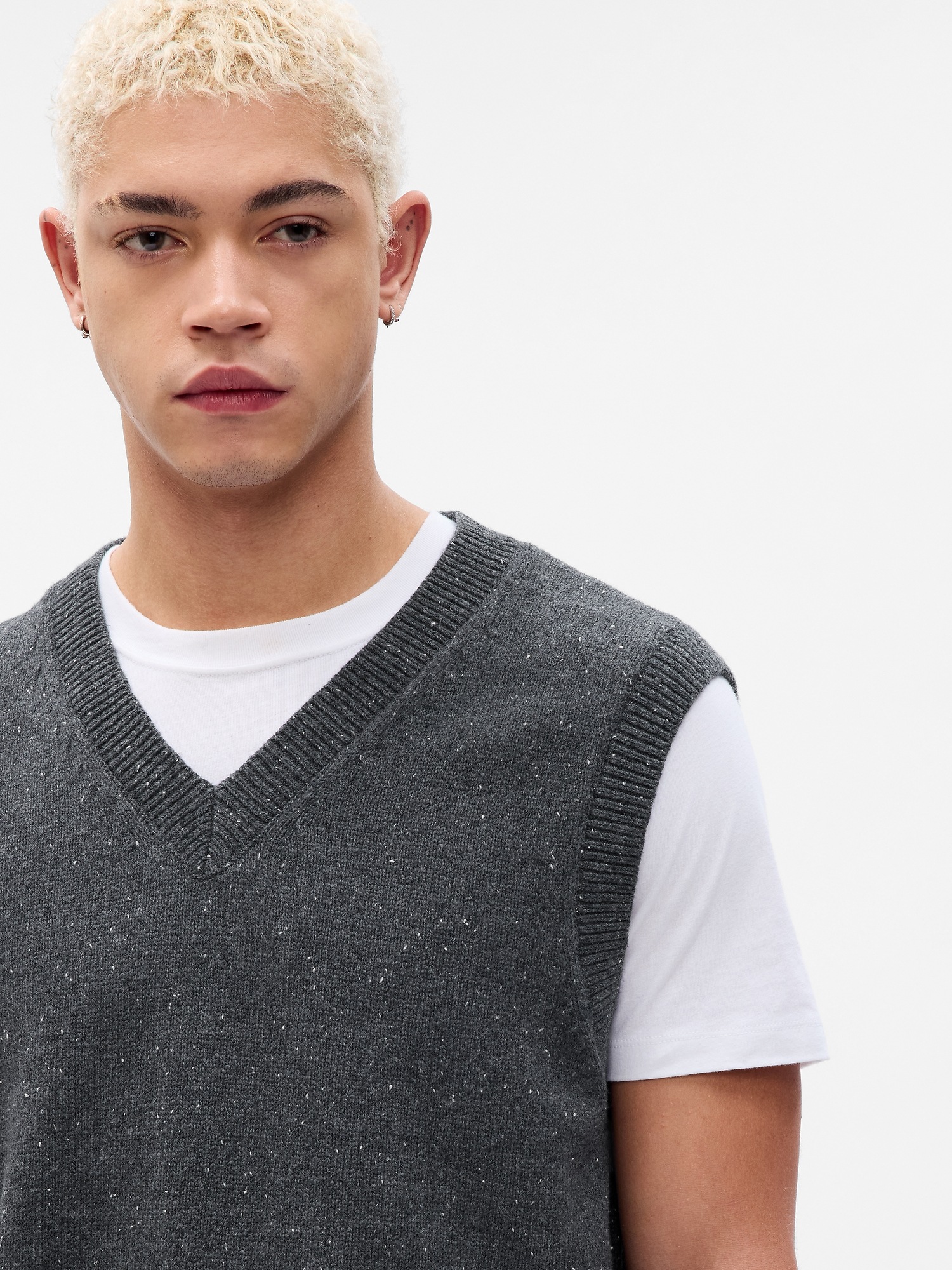 Textured Sweater Vest Gap