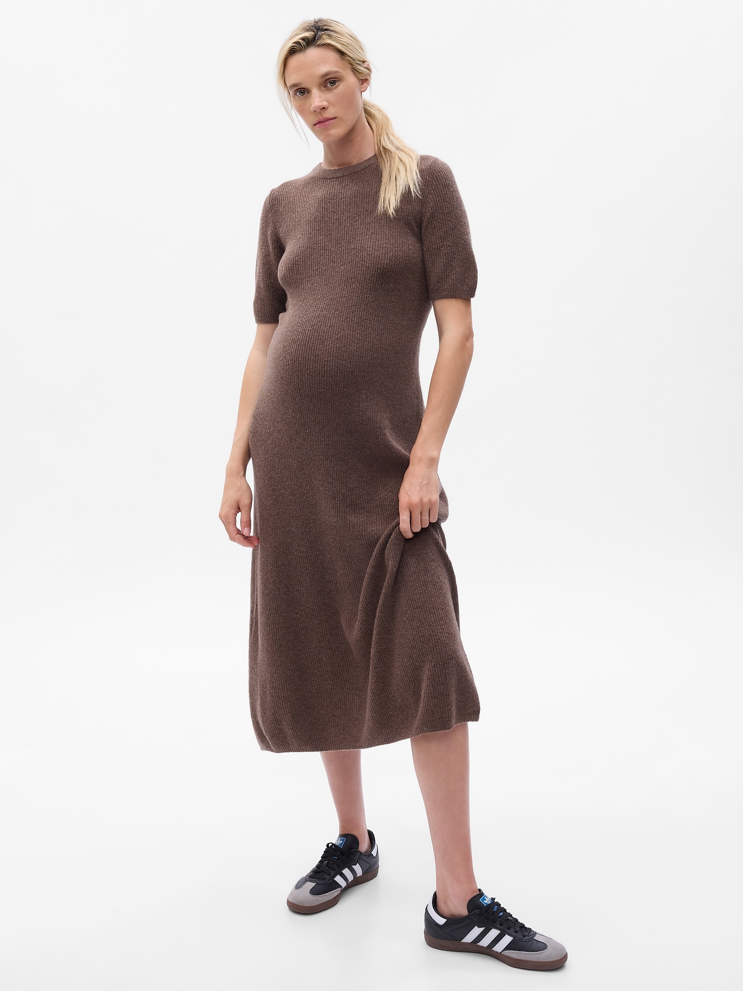 Maternity CashSoft Midi Sweater Dress