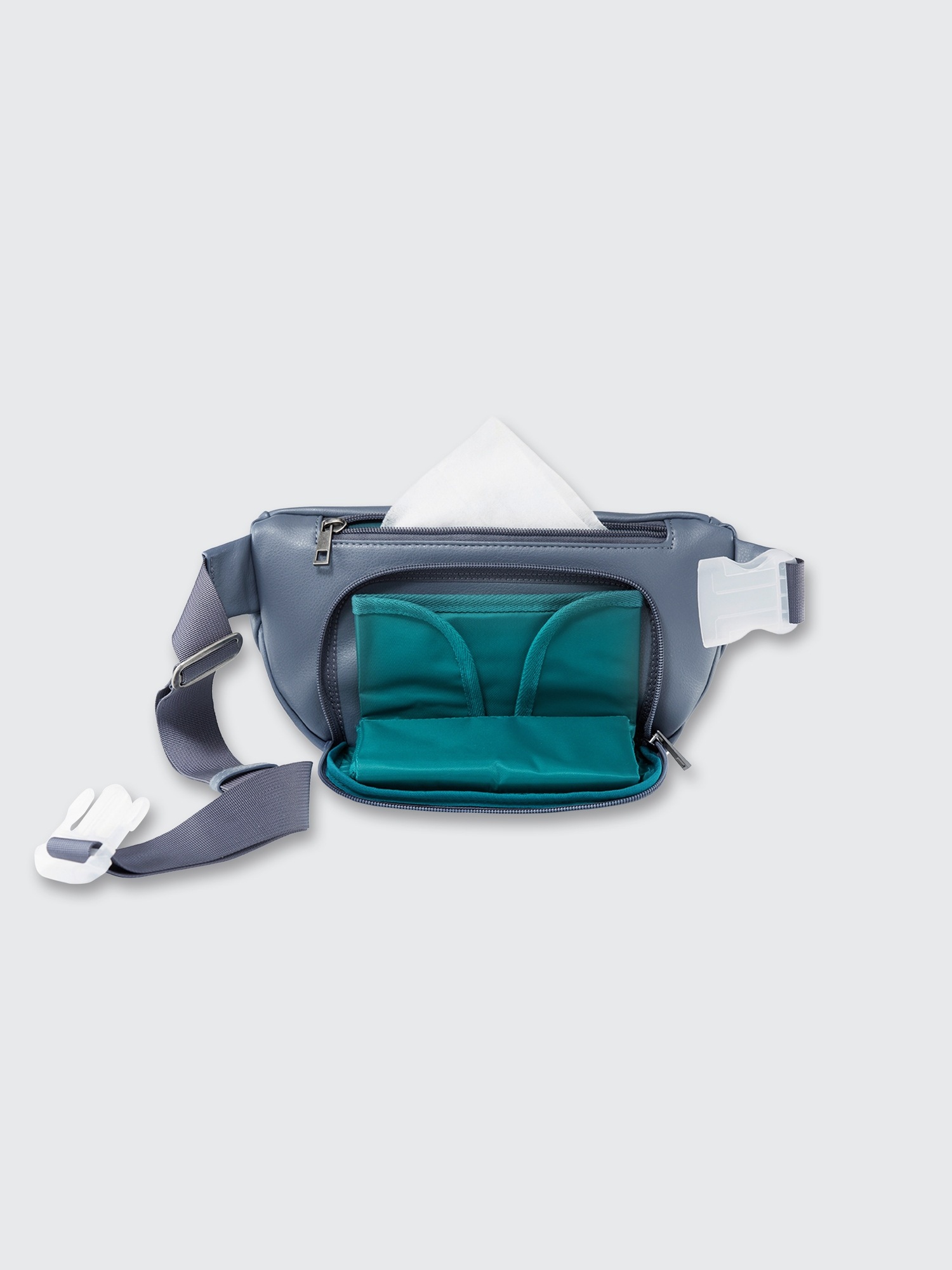 Smoky Indigo Kibou Vegan Leather Diaper Bag Gap