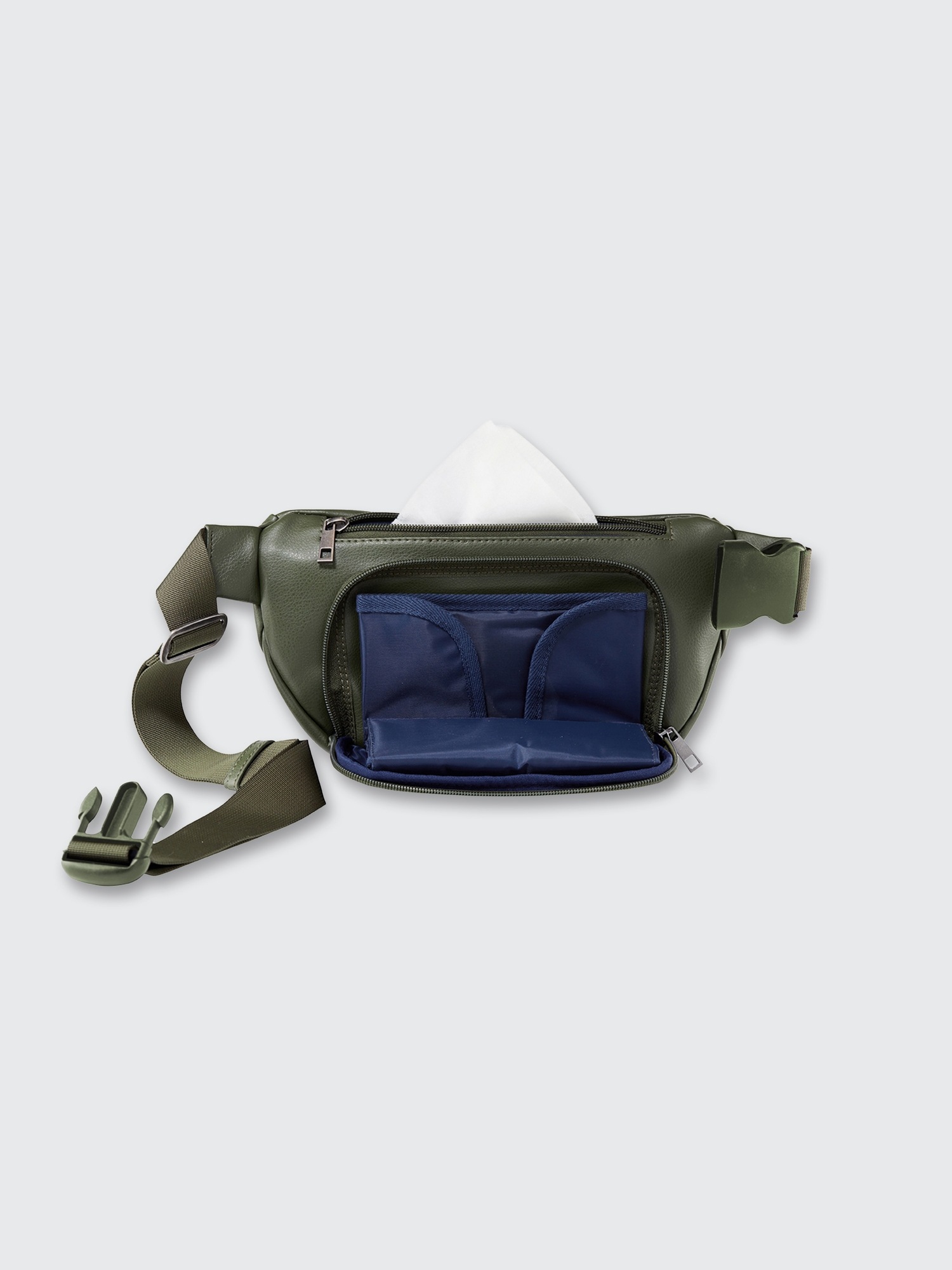 Olive Kibou Vegan Leather Diaper Bag Gap