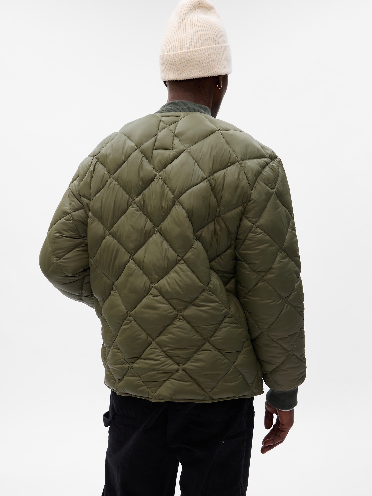 quilted bomber jacket