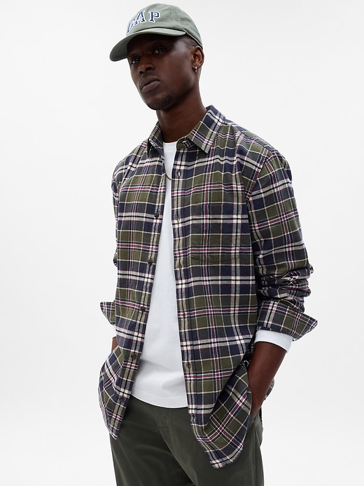 Image number 7 showing, Organic Cotton Midweight Flannel Shirt