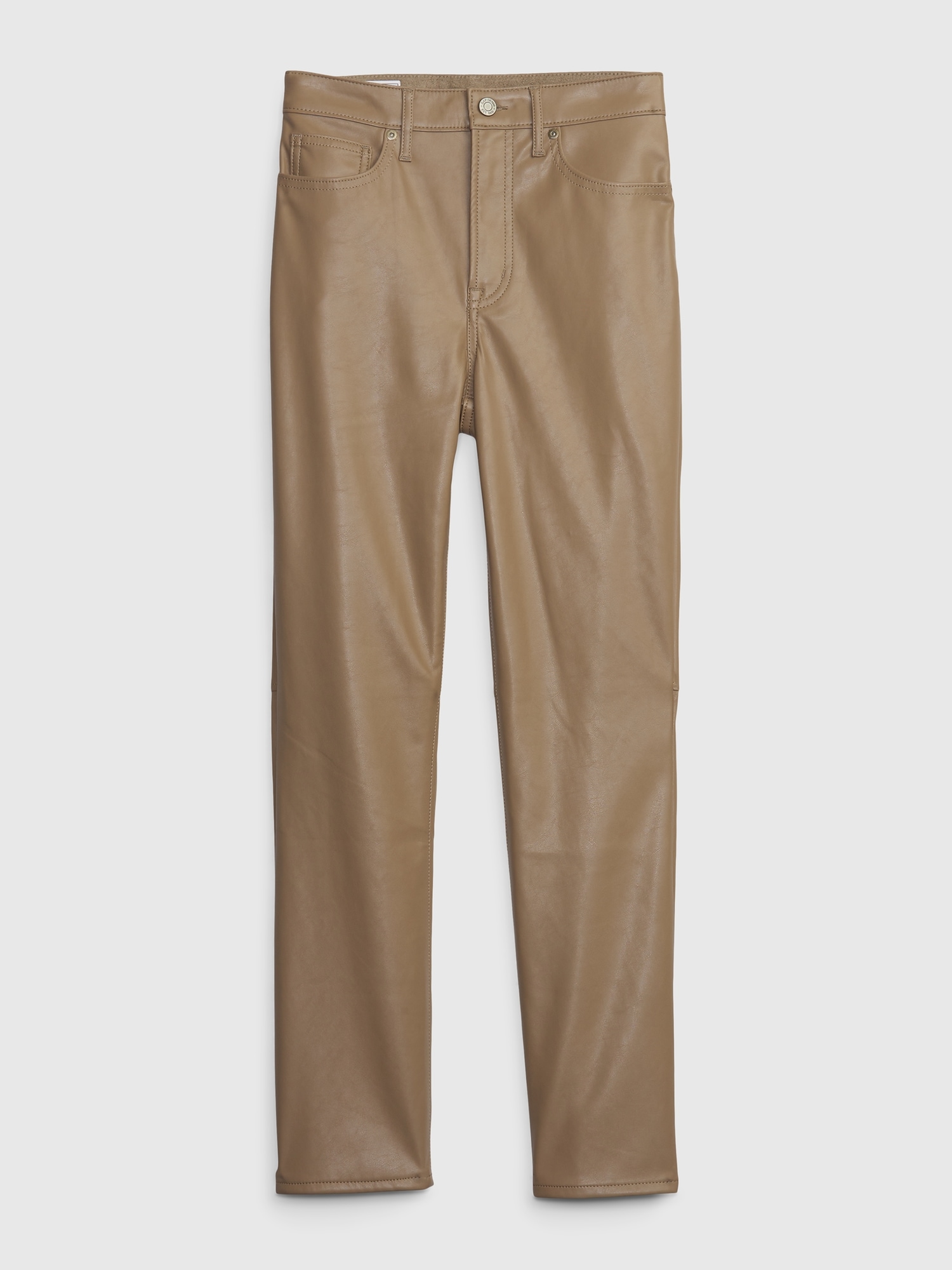 High Rise Vegan Leather Vintage Slim Pants | Gap