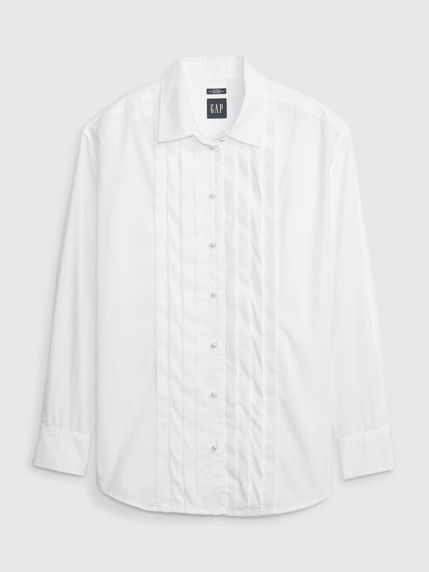 Organic Cotton Pearl Big Shirt | Gap