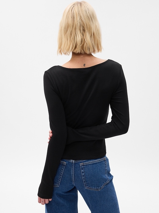 2 of 8 showing, with the color black of product Modern Corset Top