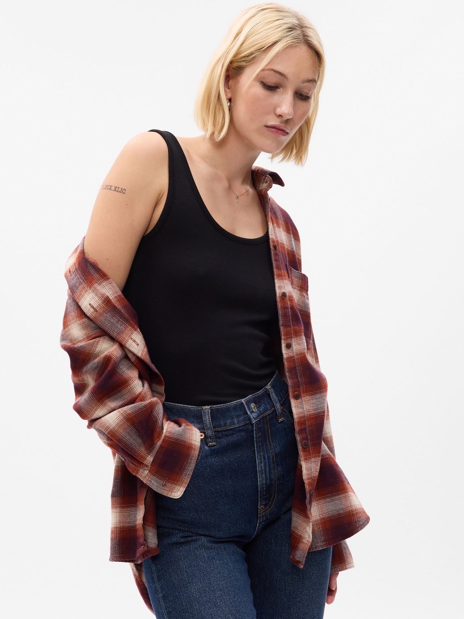 Flannel Big Shirt | Gap