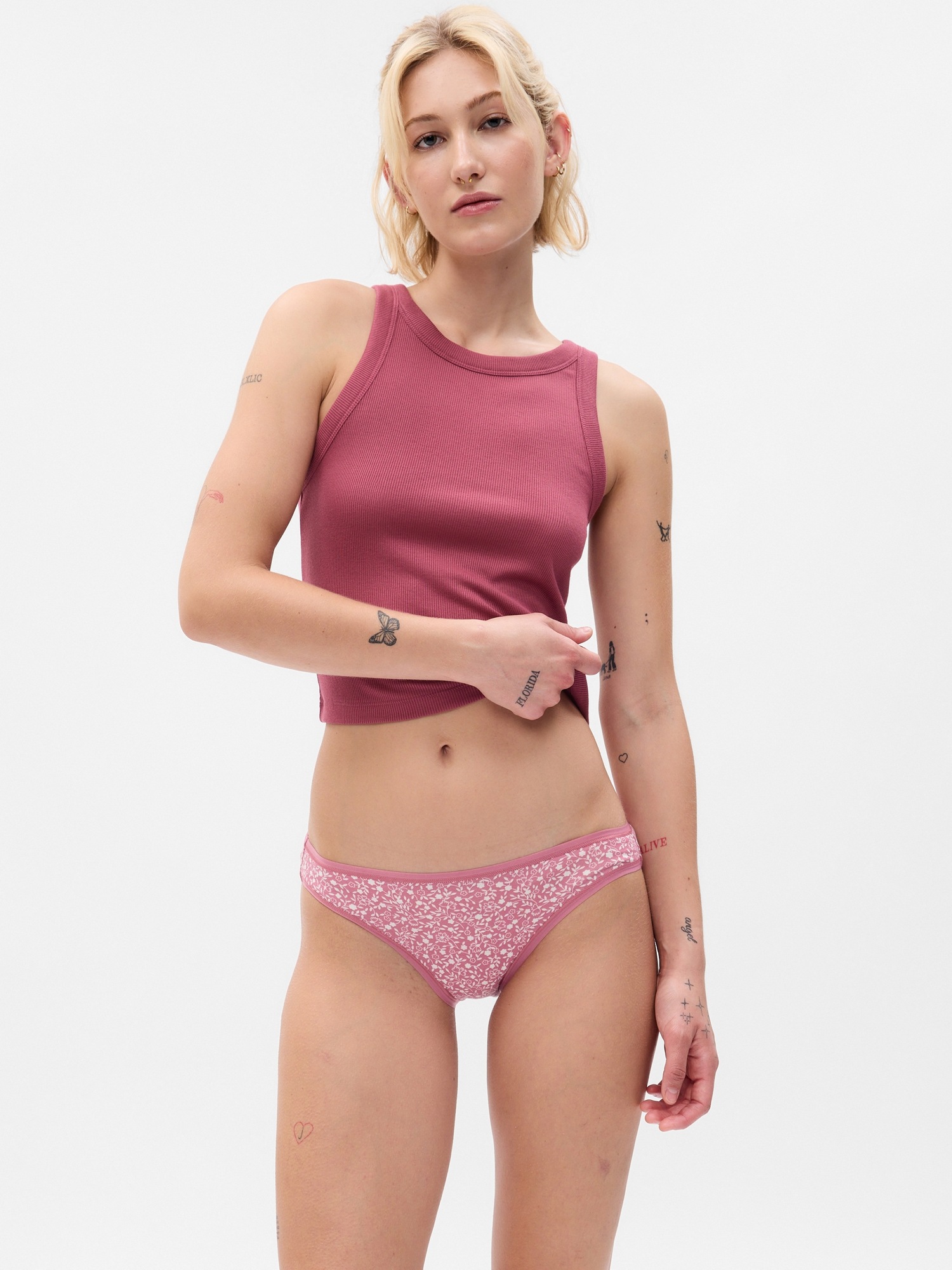 Organic Stretch Cotton Bikini Gap