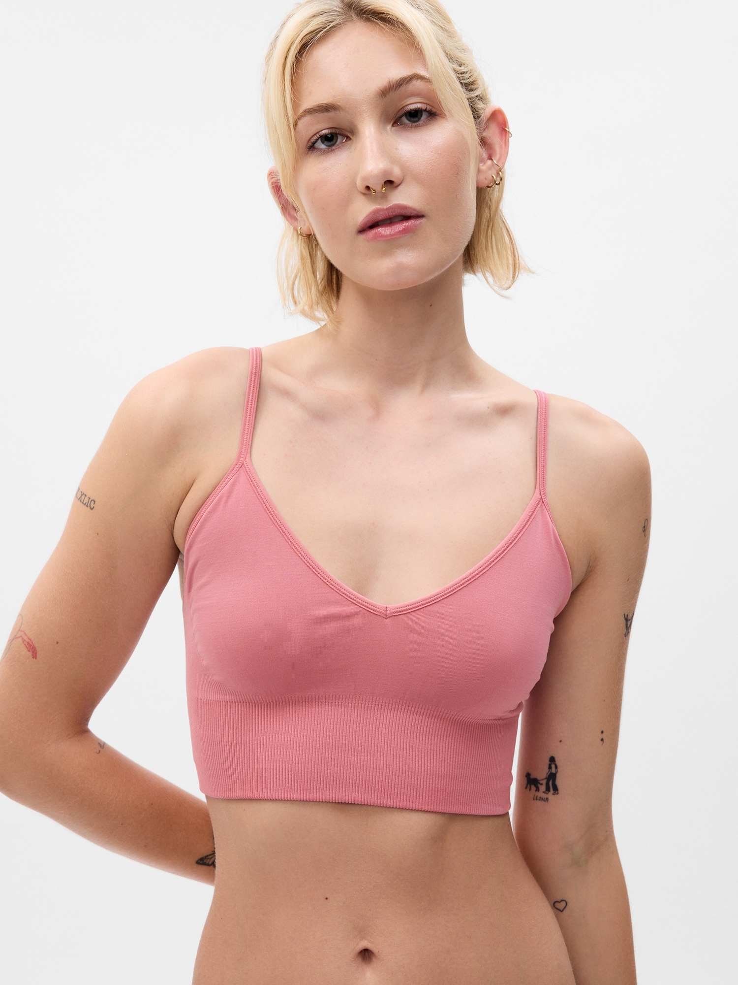 Gap Plunge Seamless Bralette