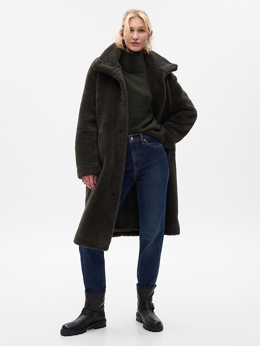 Image number 3 showing, Long Sherpa Coat