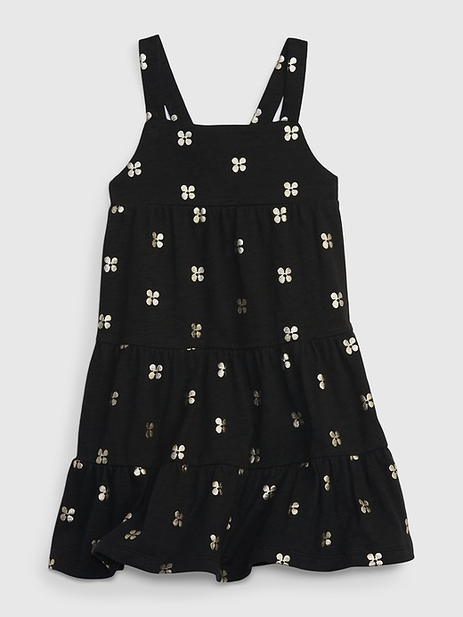 1 of 8 showing, with the color black of product Toddler Tiered Dress