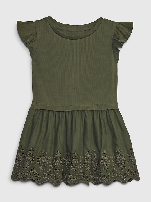 View large product image 1 of 3. Toddler Eyelet Dress