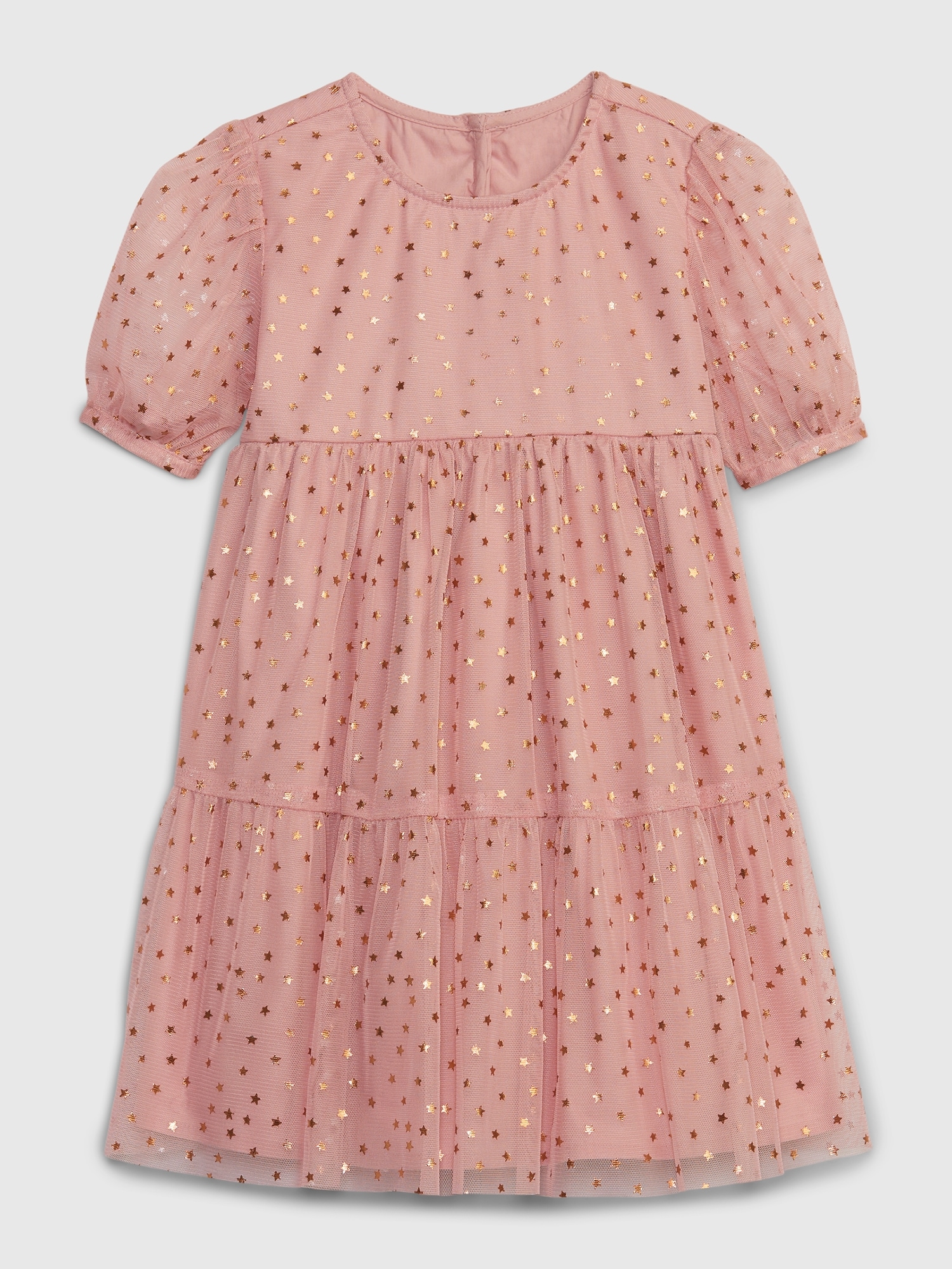 Gap Toddler Metallic Star Tulle Tiered Dress