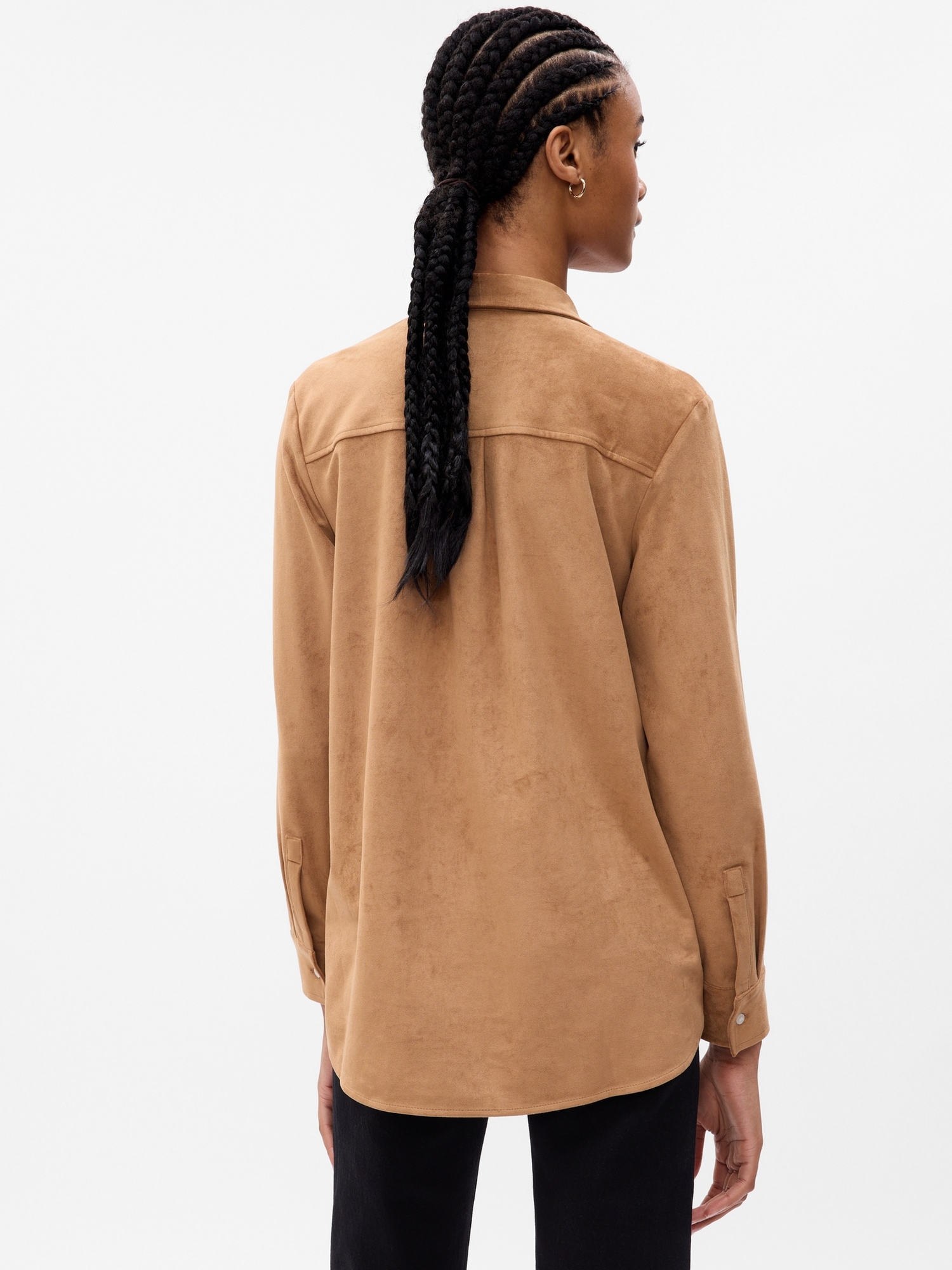 Gap suede shirt jacket outlet