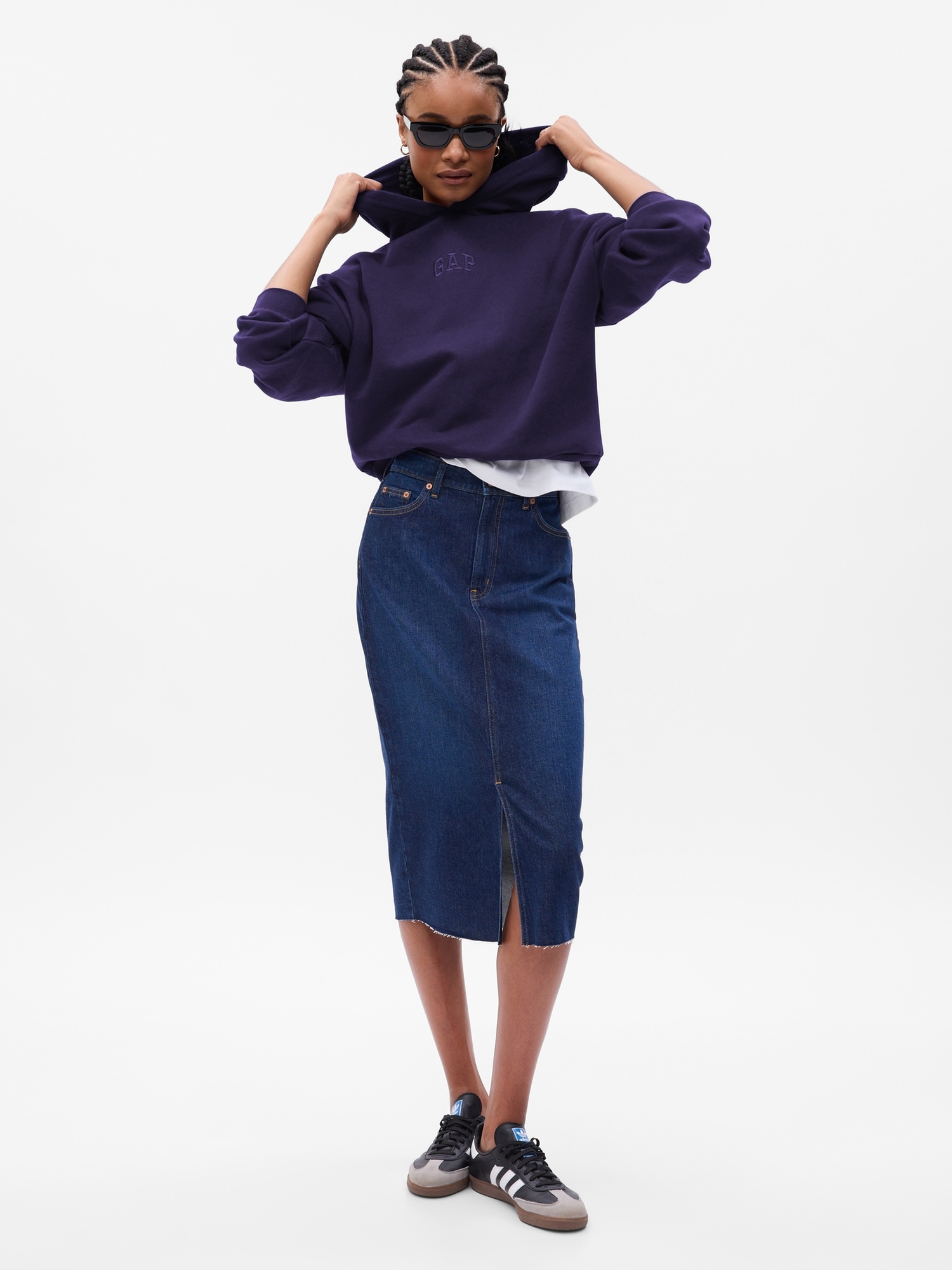 Gap Vintage Soft Hoodie In Navy Blue | ModeSens