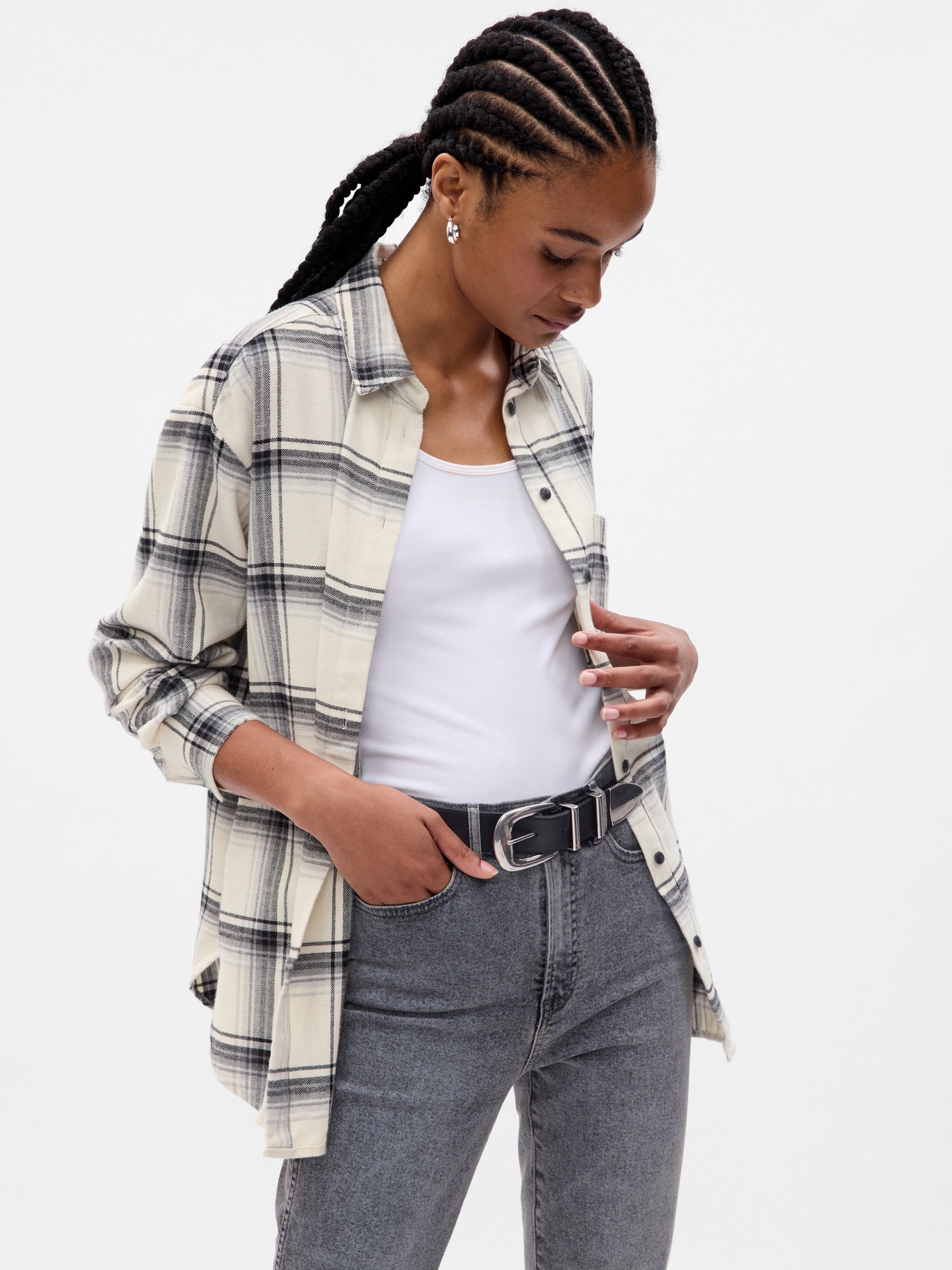 Flannel Big Shirt | Gap