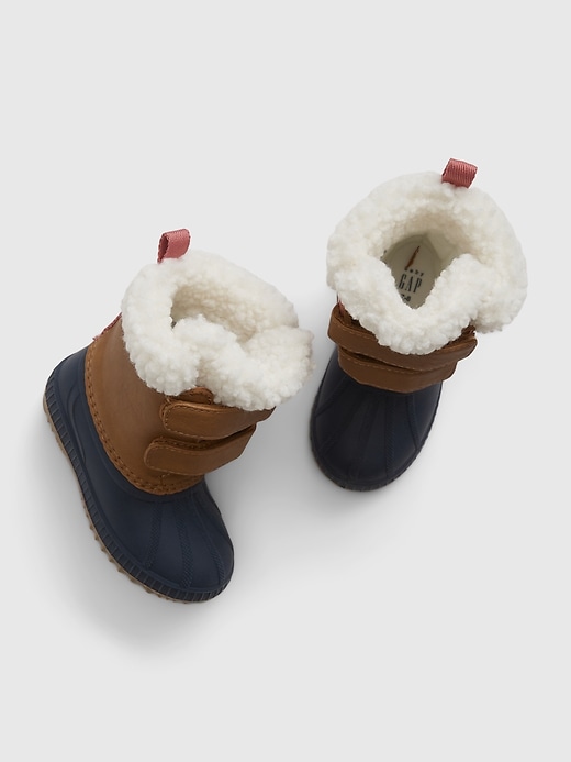 View large product image 1 of 1. Toddler Sherpa-Lined Duck Boots