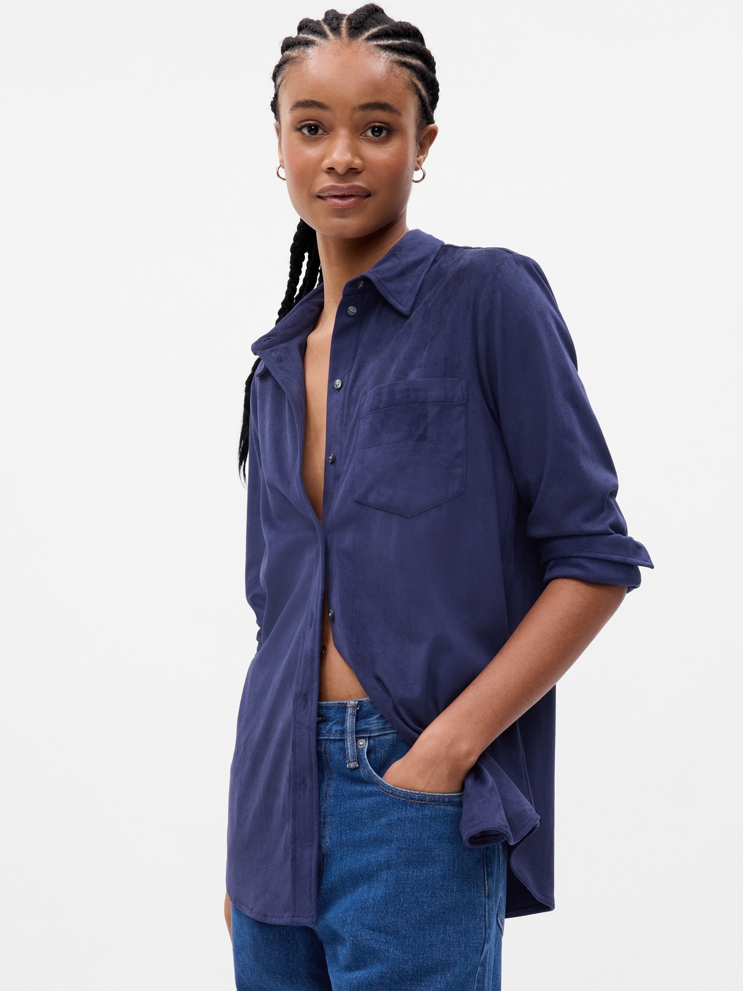 Gap Faux-Suede Shirt