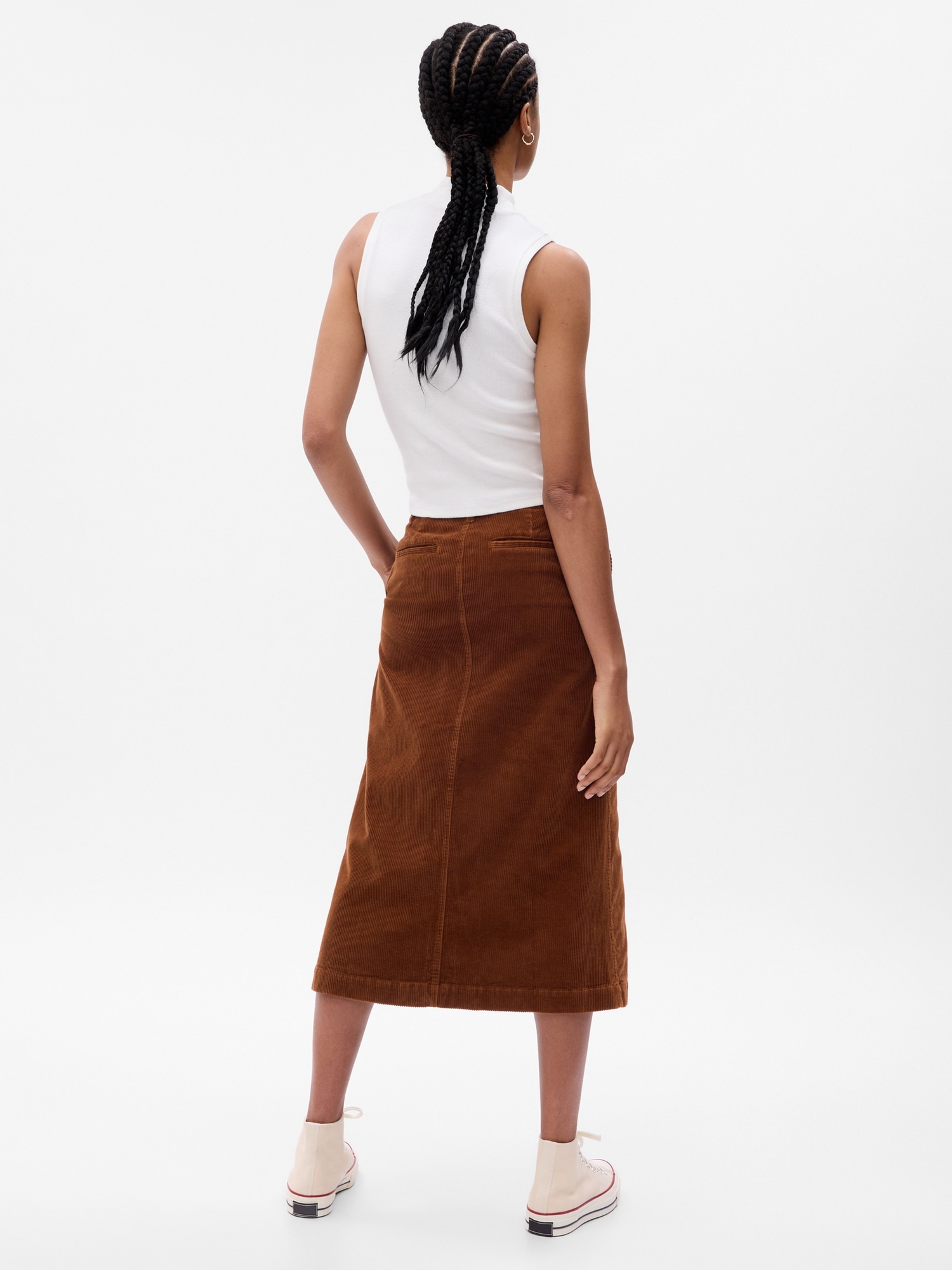 Corduroy Midi Skirt | Gap