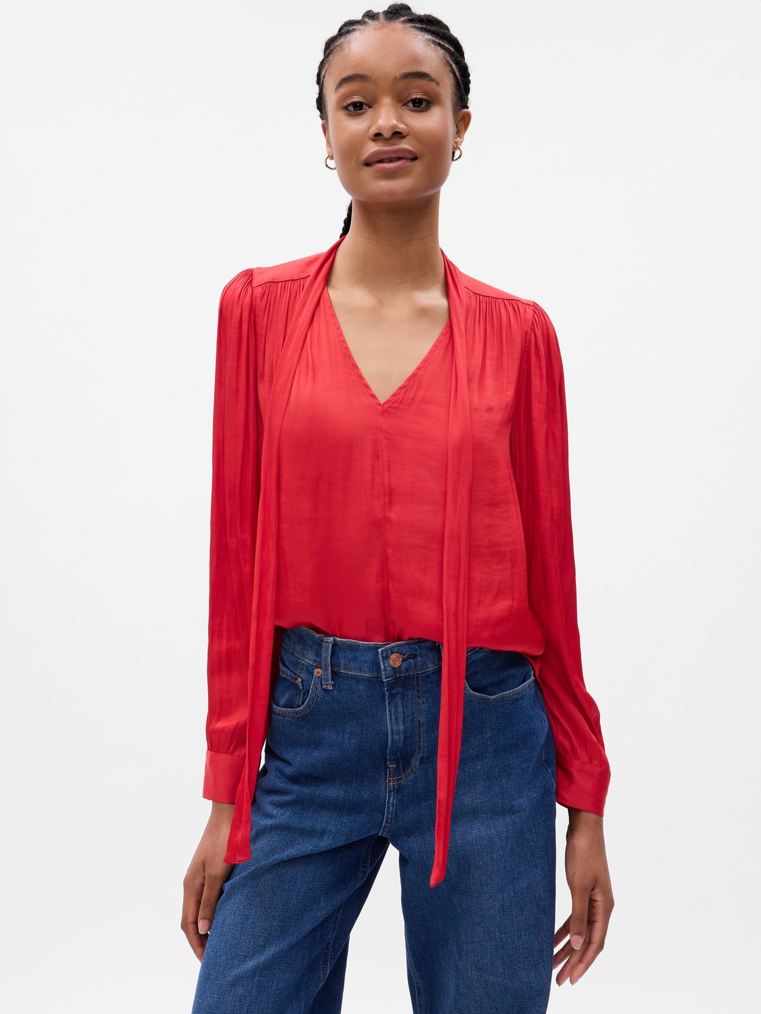 Gap Tie-Neck Shirt