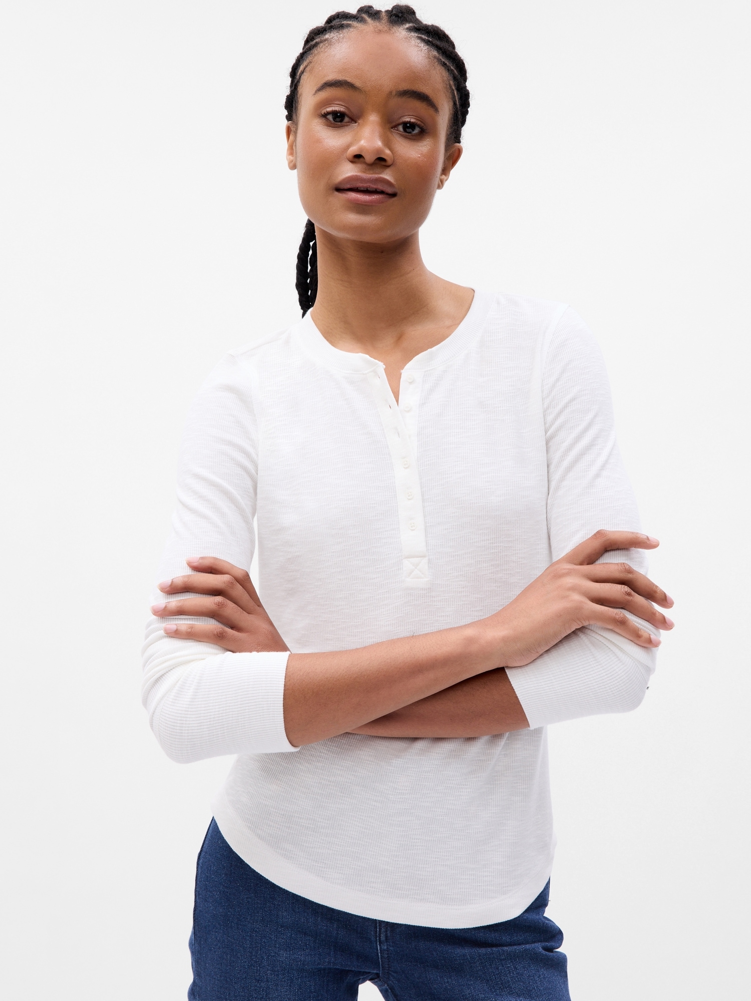 Gap Essential Rib Henley T-Shirt