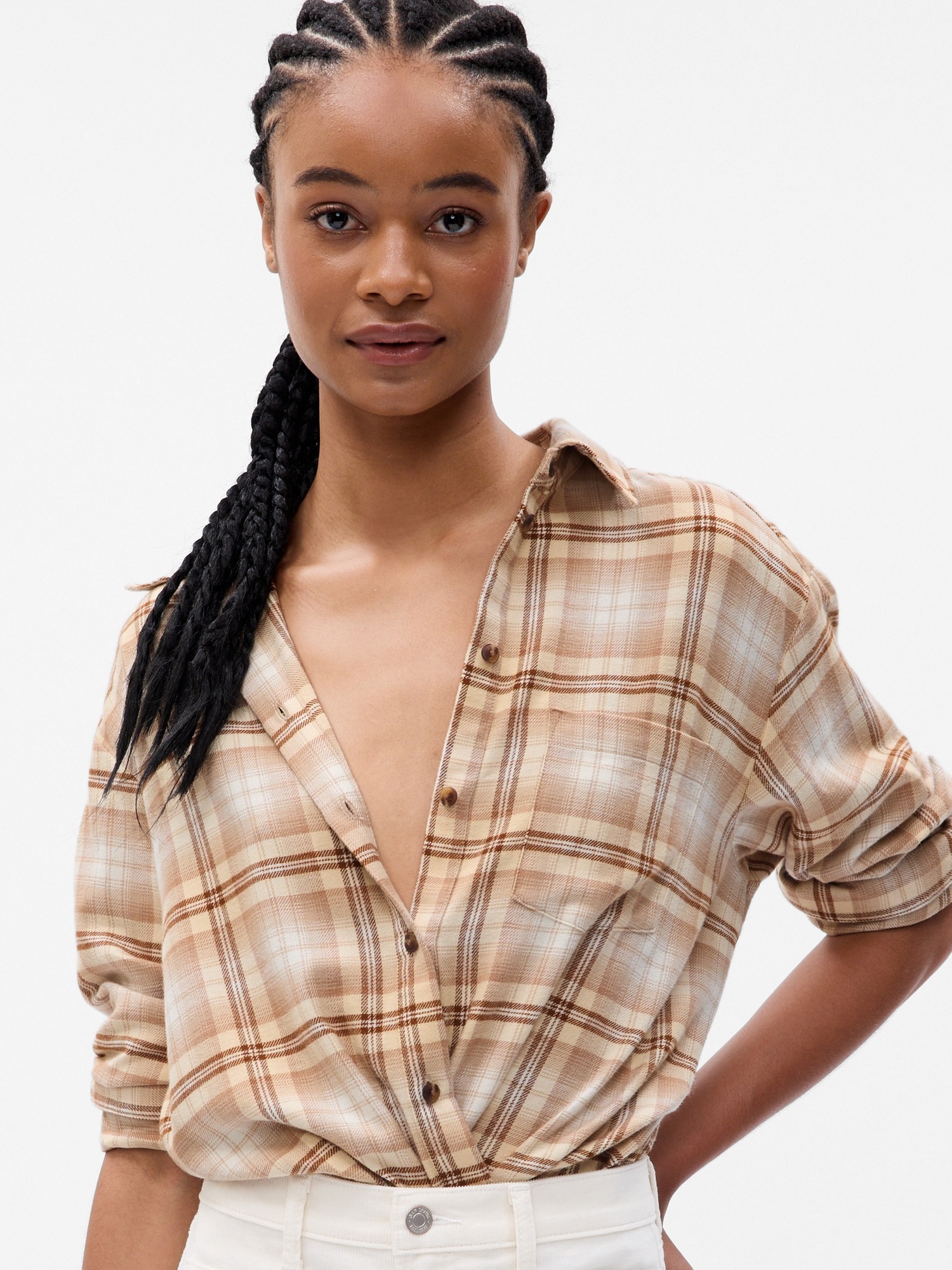 Flannel Big Shirt Gap